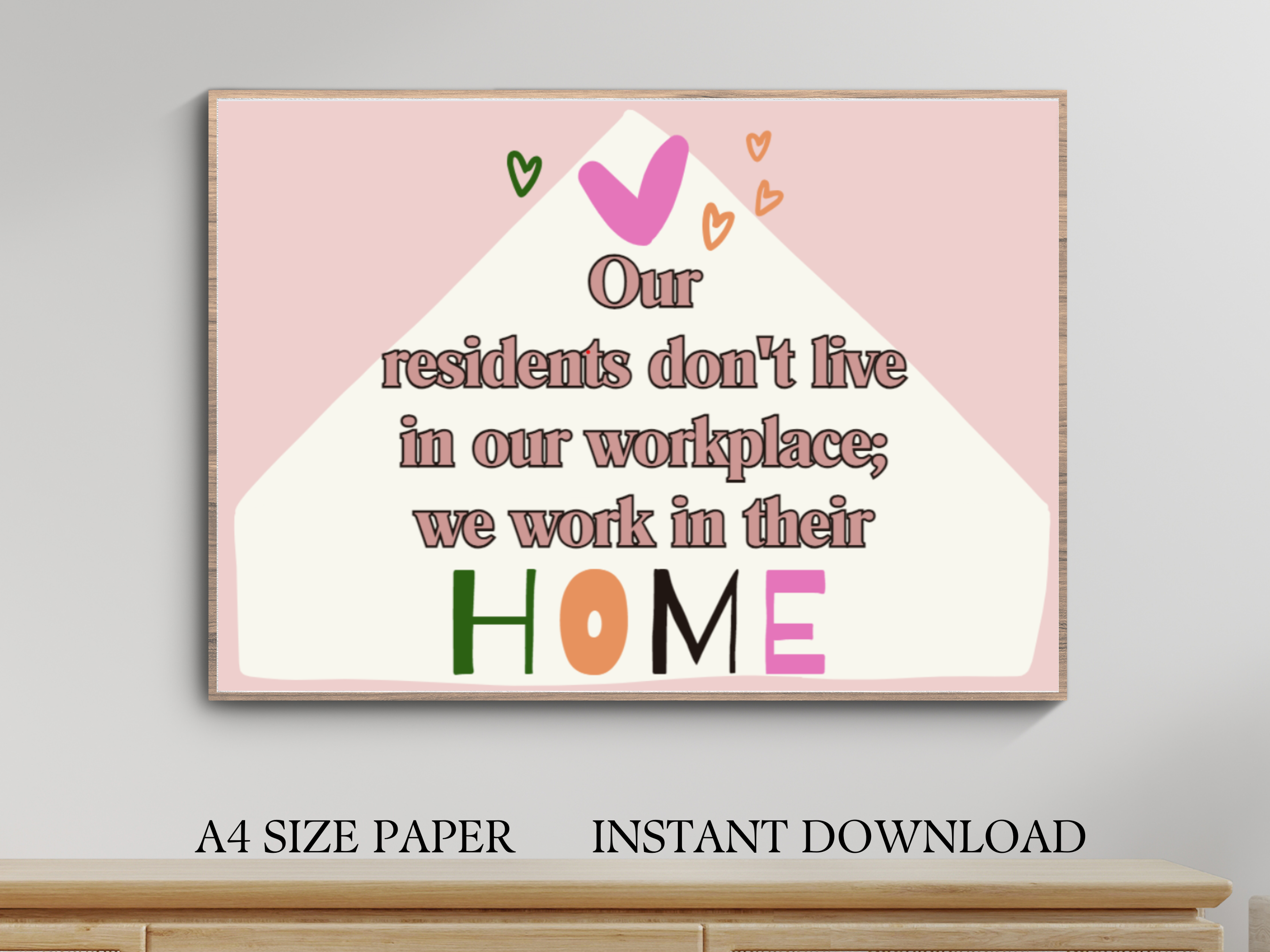 Senior Facility Decor Poster: Empathy & Respect - Inspirational Quote Art for Nursing Home, Assisted Living, Memory Care, Caregiver Posters