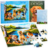 elderly man assembling dementia-friendly large piece puzzle