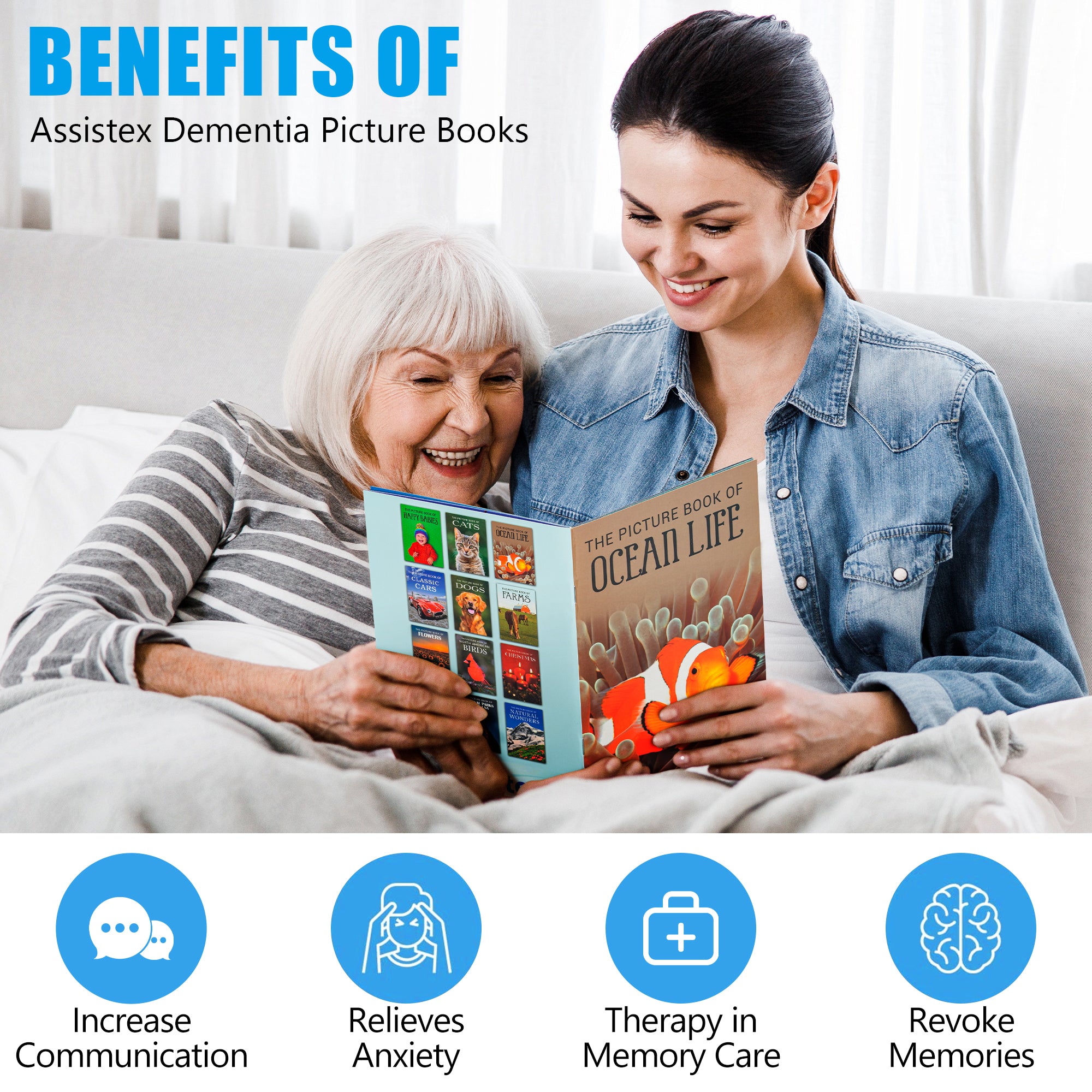 calming Alzheimer’s picture book for elderly adults