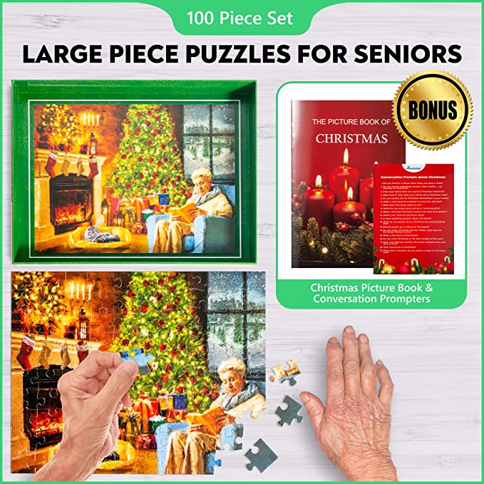 Dementia Puzzle 100 Large Pieces Jigsaw – Christmas