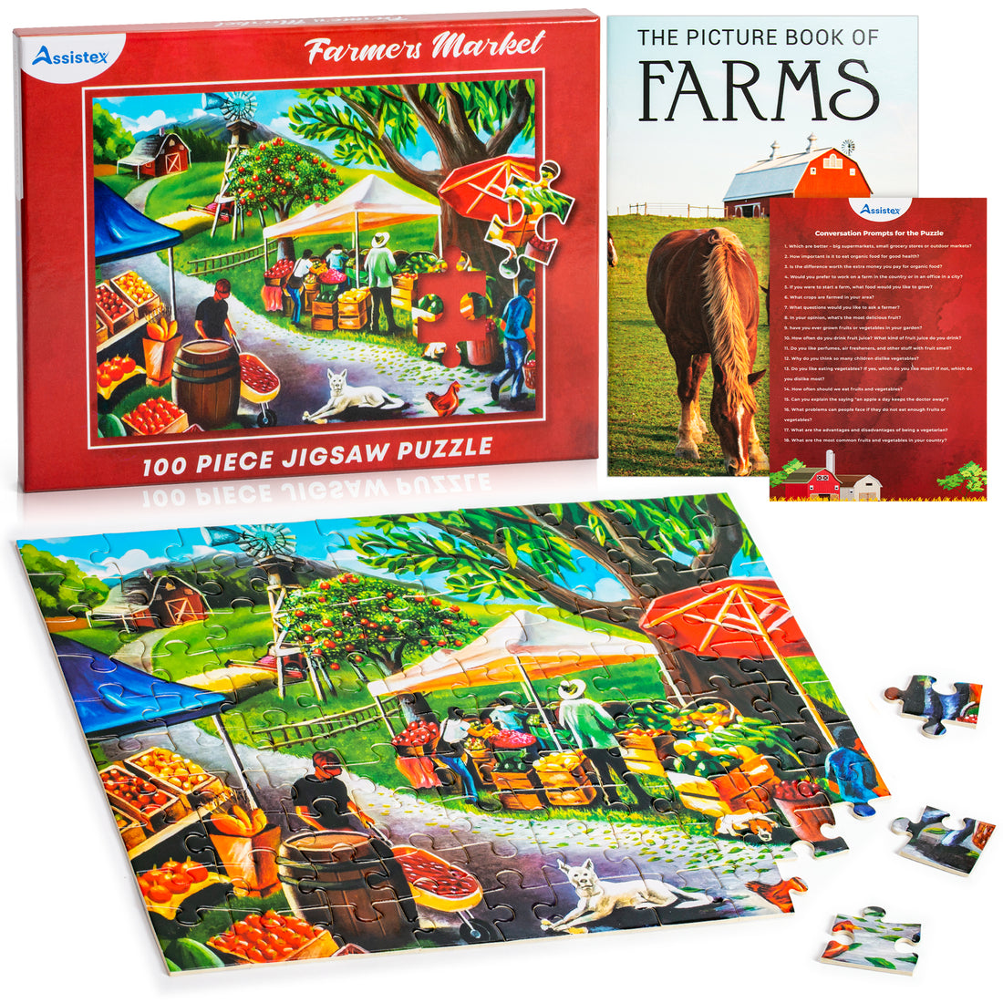 DEMENTIA PUZZLE 100 LARGE PIECES JIGSAW – Farmers Market