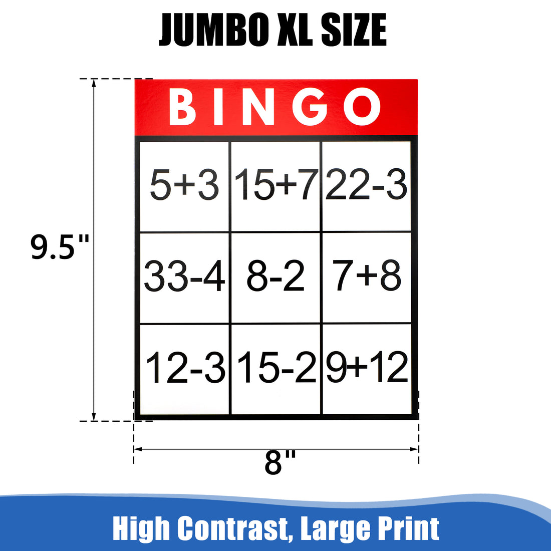 Alzheimer’s patient easy-to-read bingo