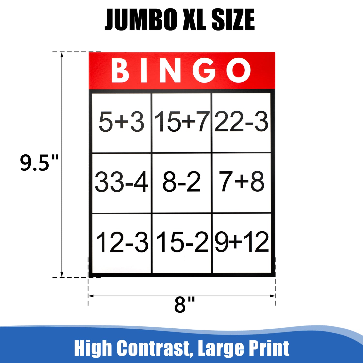 Assistex Large Text Bingo Games for Seniors – 11 Double Sided Board Games for Dementia Patients – Easy to Hold Alzheimer&