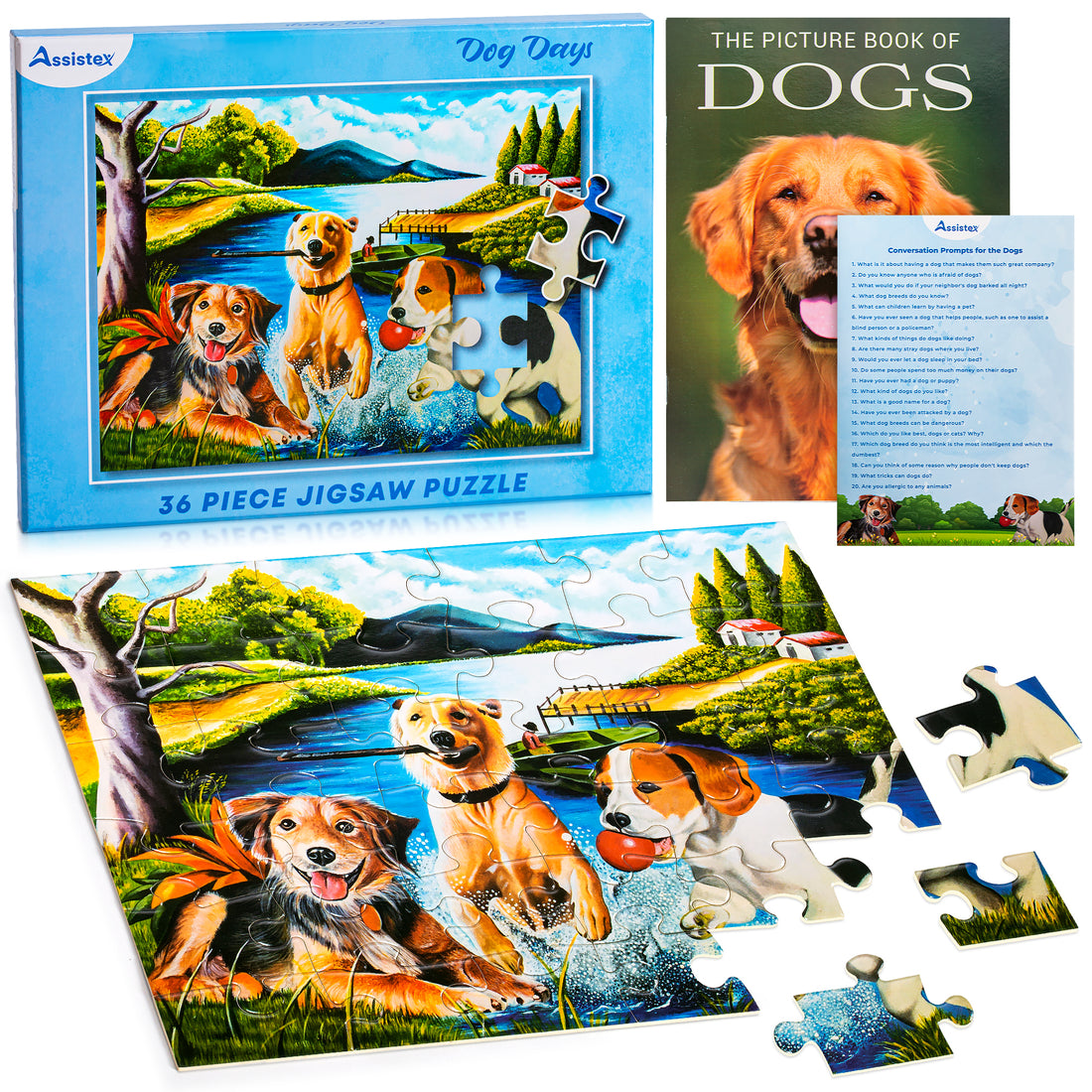 DEMENTIA PUZZLE 36 LARGE PIECES JIGSAW – Dog Days