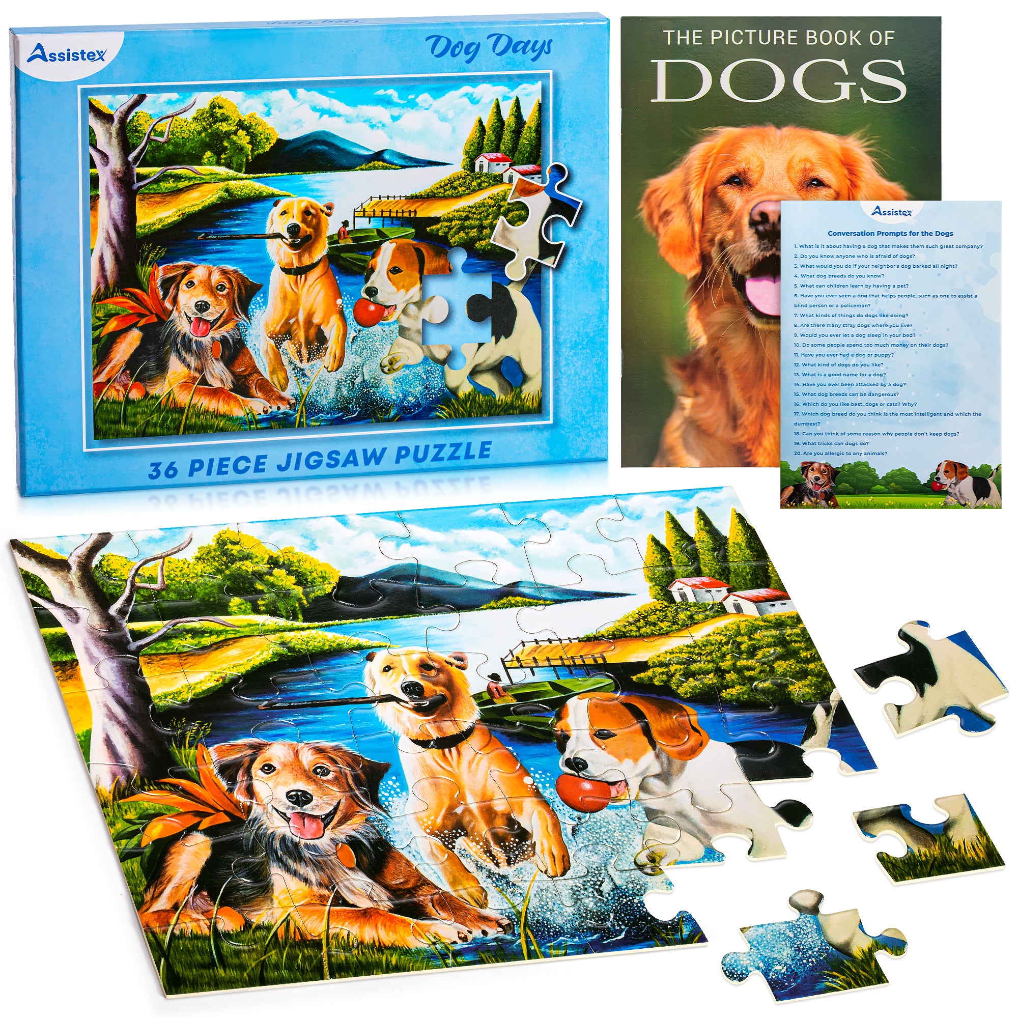 DEMENTIA PUZZLE 36 LARGE PIECES JIGSAW – Dog Days