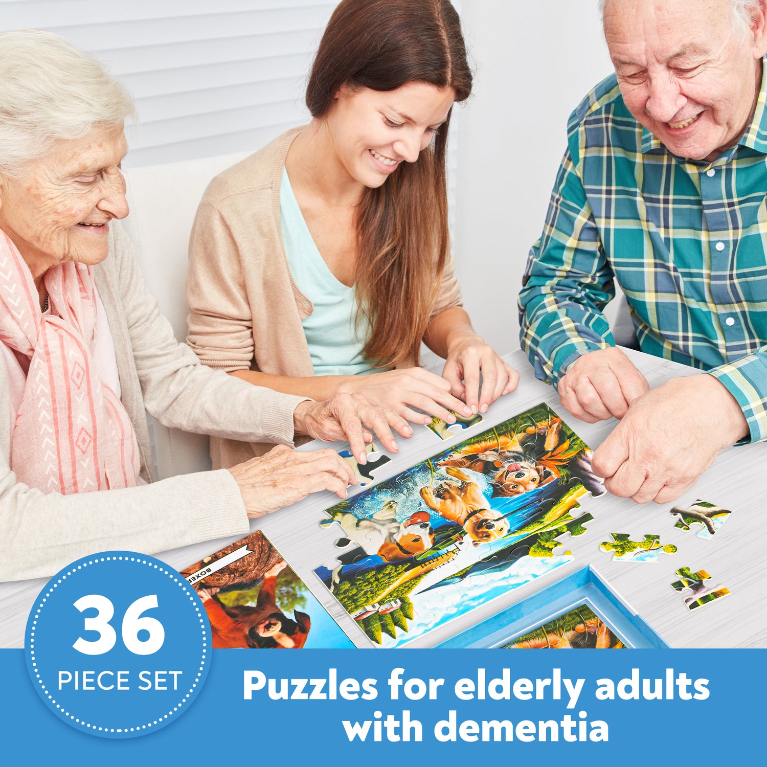 DEMENTIA PUZZLE 36 LARGE PIECES JIGSAW – Dog Days