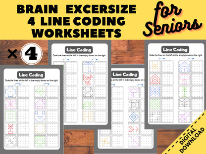 4 cognitive worksheets ,activity Seniors Large Print, Easy Worksheet, for elderly with Alzheimer’s, Dementia, Parkinson, Nursing Home game