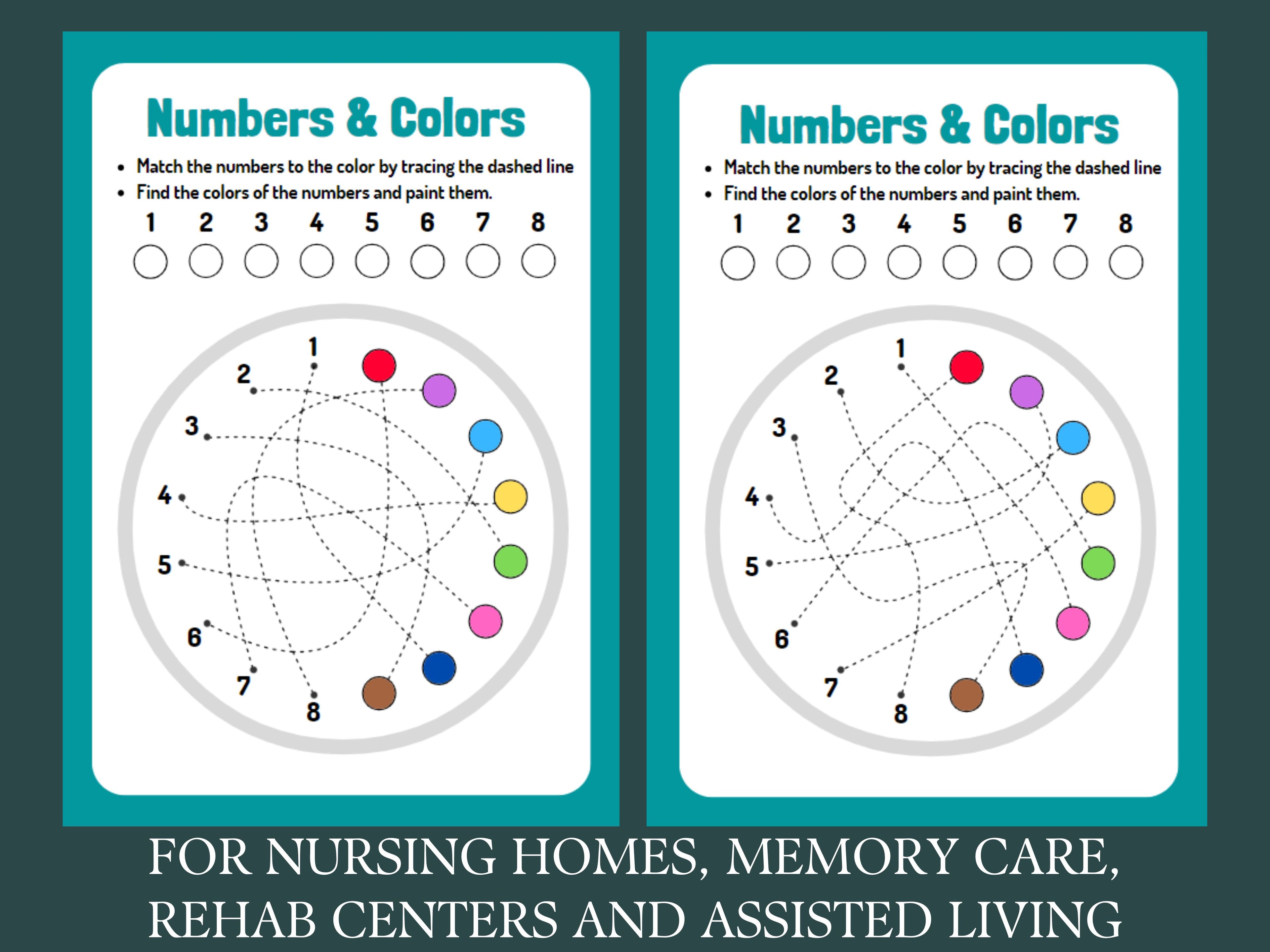 2 cognitive worksheets, activity for Seniors, Easy Worksheet, for elderly with Alzheimer’s, Dementia, brain exercise, Memory Loss, Parkinson
