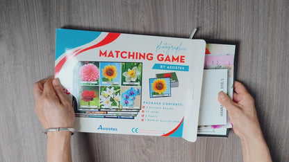 Assistex Matching Game Activity Board - Dementia Activities for Seniors - Memory Games for Adults with Alzheimers - Memory Loss and Alzheimers Activities - Matching Card Memory Games for Seniors