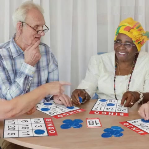 ASSISTEX Early Stage Dementia Activity Bundle – Activity Book Set + Large Print Bingo + Memory Matching Game