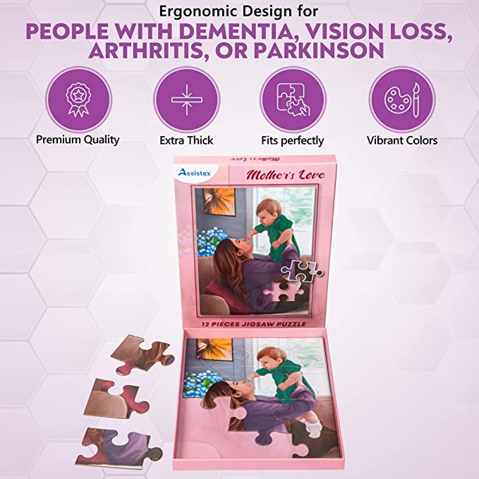 Dementia Puzzle 12 Large Pieces Jigsaw –Mother&