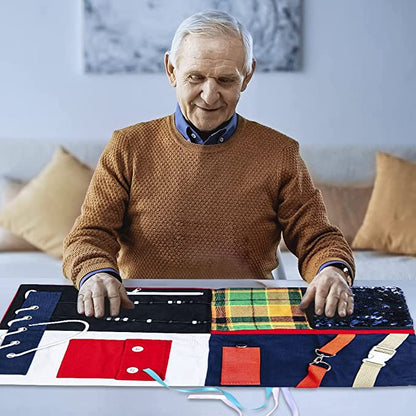 Fidget and Sensory Blanket for Adults with Dementia &amp; Alzheimer&