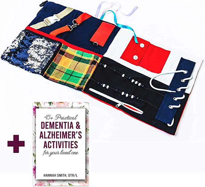 Fidget and Sensory Blanket for Adults with Dementia &amp; Alzheimer&