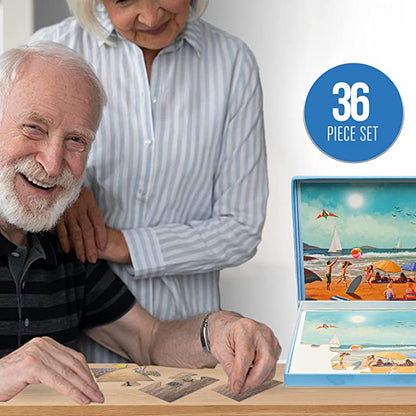 Dementia Puzzle 36 Large Pieces Jigsaw – Beach Fun