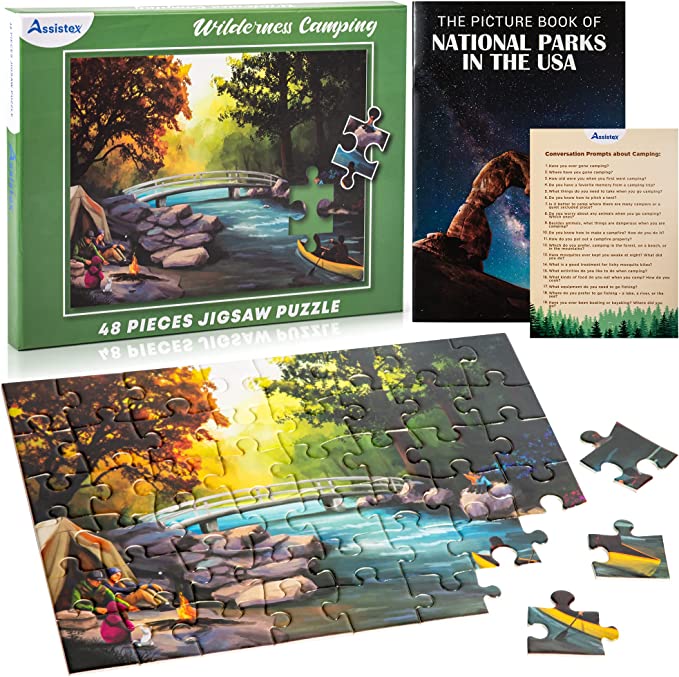 Dementia Puzzle 48 Large Pieces Jigsaw – Wilderness Camping