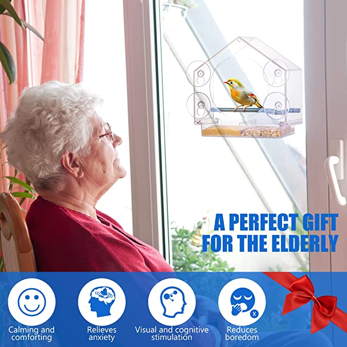 Dementia Products for Elderly – Alzheimer’s Activity – Outdoor Window Bird Feeder