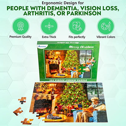 Dementia Puzzle 100 Large Pieces Jigsaw – Christmas