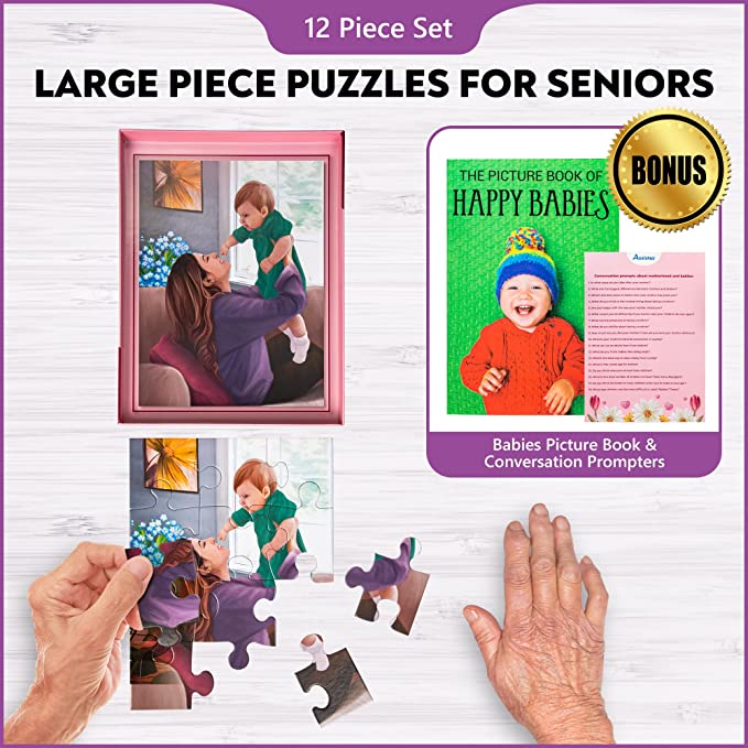 Dementia Puzzle 12 Large Pieces Jigsaw –Mother&