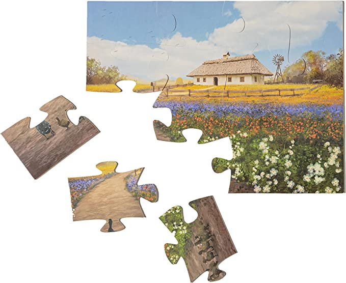 Dementia Puzzle 16 Large Pieces Jigsaw -- Country Home