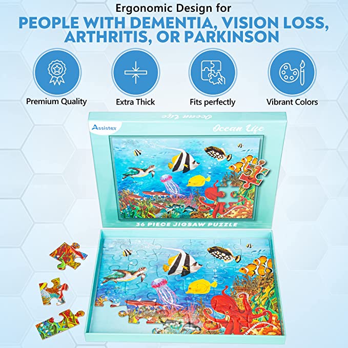 Dementia Puzzle 36 Large Pieces Jigsaw – Ocean Life