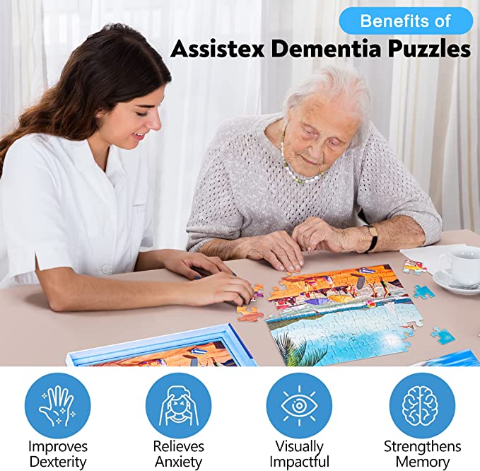 Dementia Puzzle 63 Large Pieces Jigsaw –  Beach fun