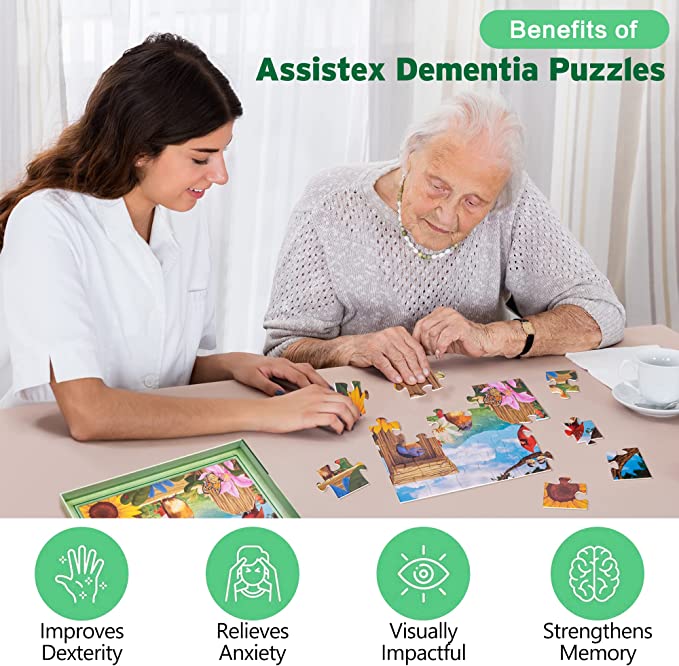 Dementia Puzzle 24 Large Pieces Jigsaw – Garden Birds