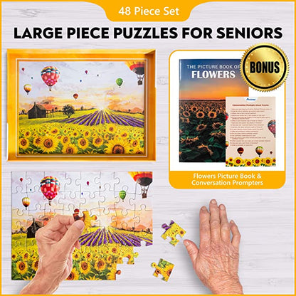 Dementia Puzzle 48 Large Pieces Jigsaw – Hot Air Balloon