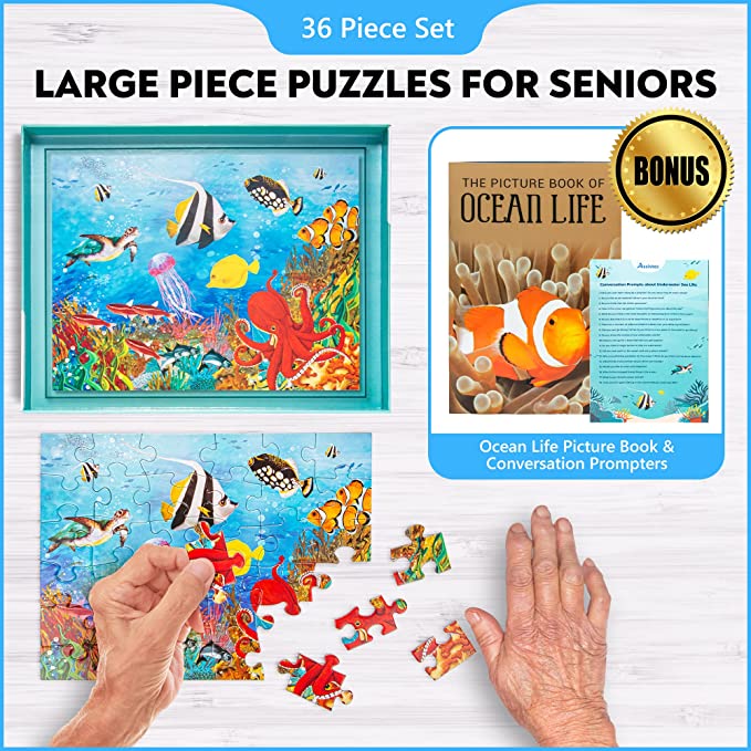 Dementia Puzzle 36 Large Pieces Jigsaw – Ocean Life