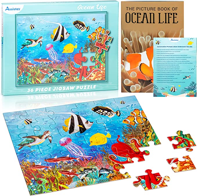 Dementia Puzzle 36 Large Pieces Jigsaw – Ocean Life